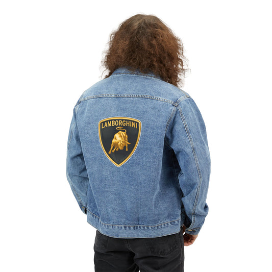 Men's Lamborghini Car Denim Jacket