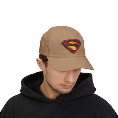 Superman Superhero Embroidered Classic Dad Cap