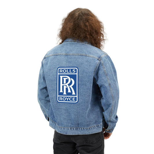 Men's Rolls Royce Car Denim Jacket