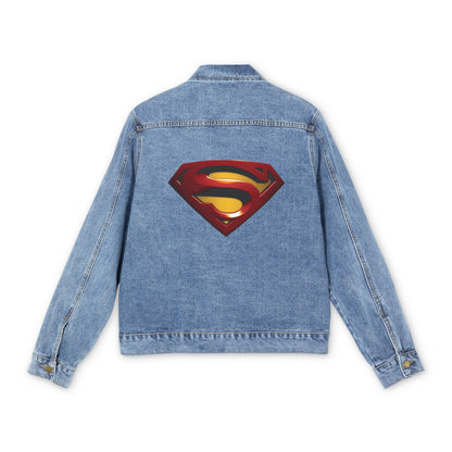 Men's Superman Superhero Denim Jacket