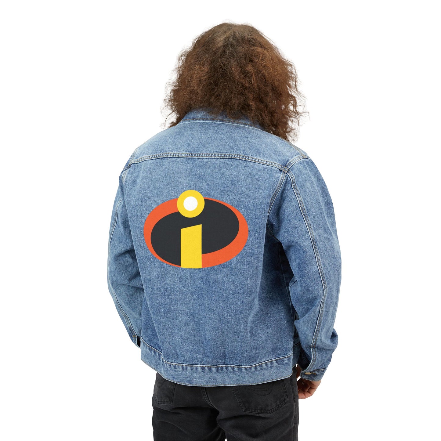 Men's The Incredibles Cartoon Denim Jacket