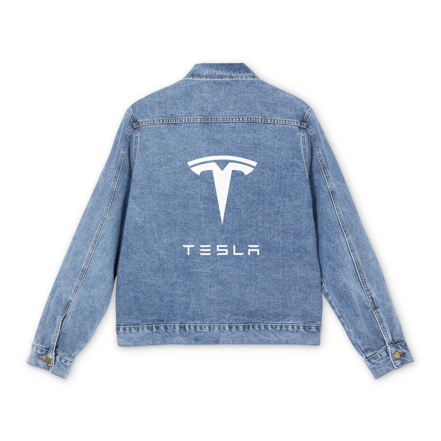 Men's Tesla Car Denim Jacket