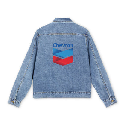 Men's Chevron Gas Station Denim Jacket