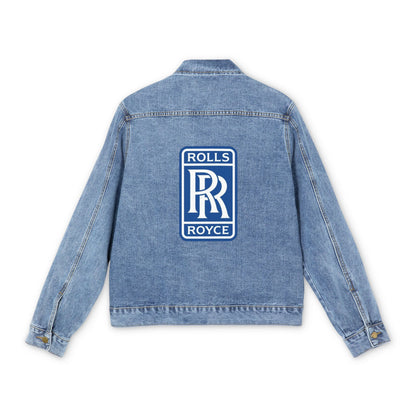 Men's Rolls Royce Car Denim Jacket