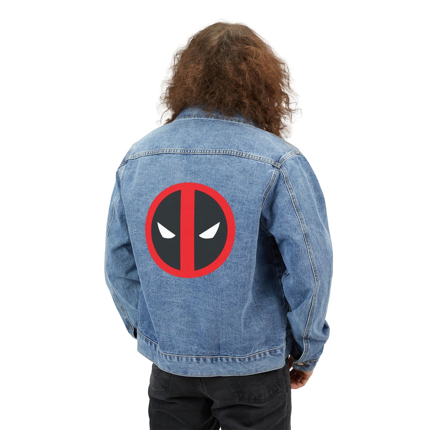 Men's Dealpool Marvel Superhero Denim Jacket