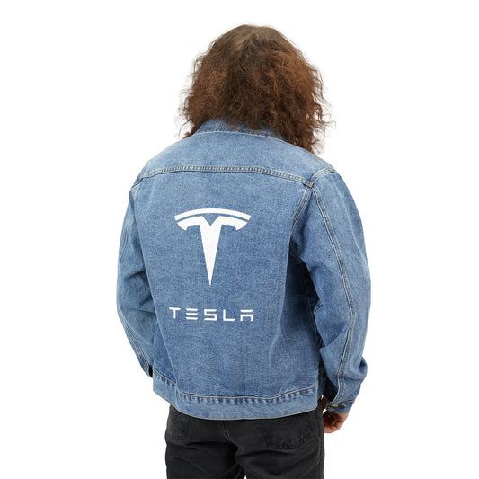 Men's Tesla Car Denim Jacket