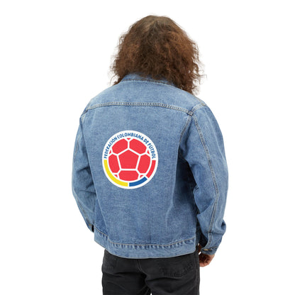 Men's Colombia National Soccer Team Denim Jacket