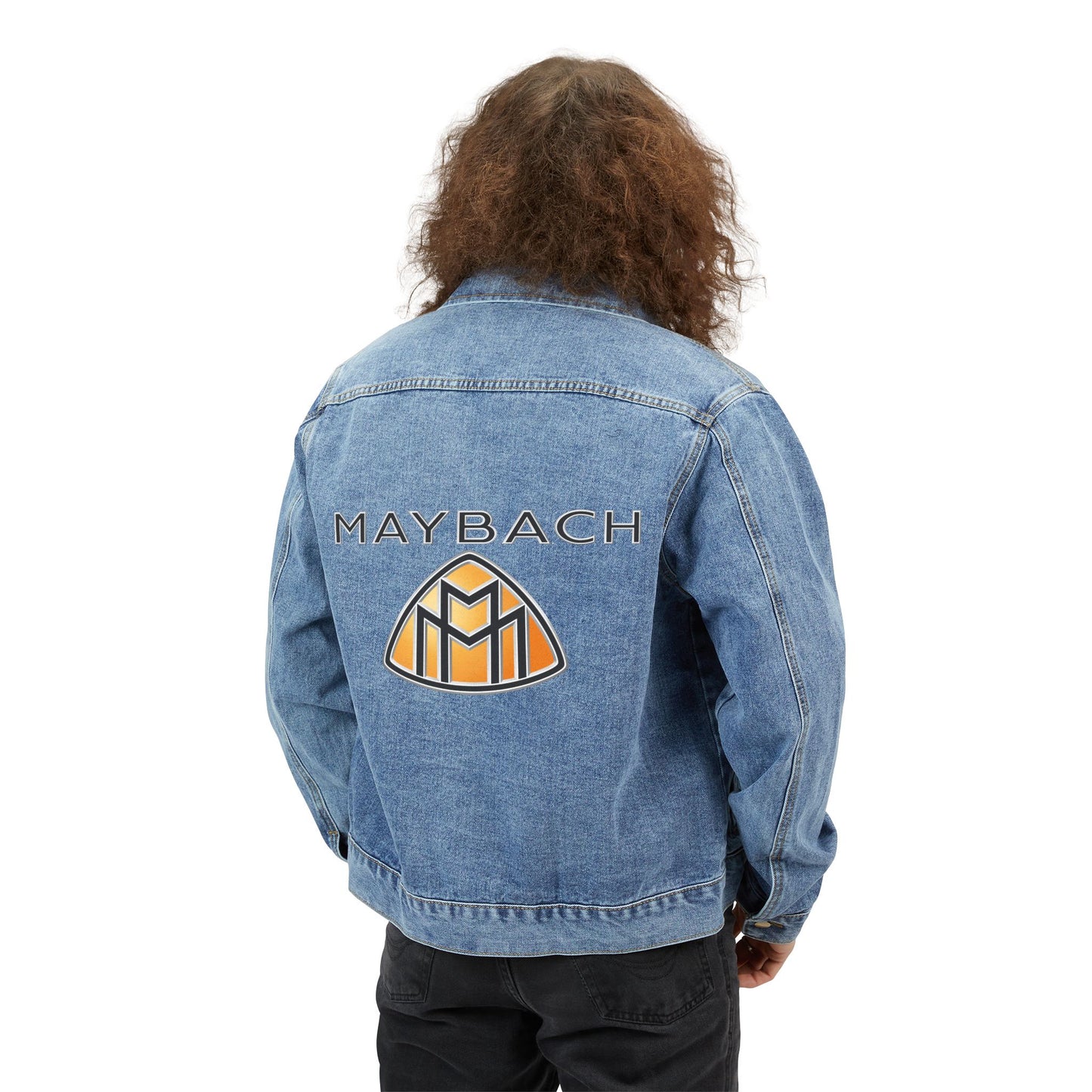 Men's Maybach Car Denim Jacket