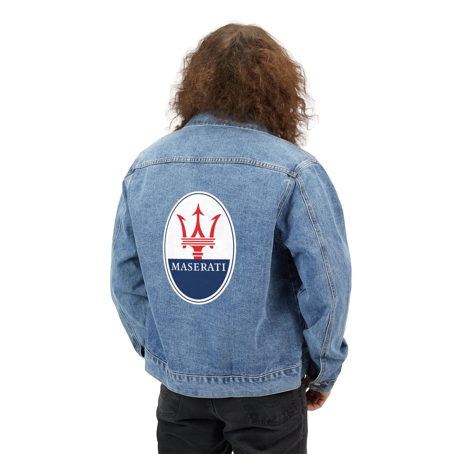 Men's Maserati Car Denim Jacket