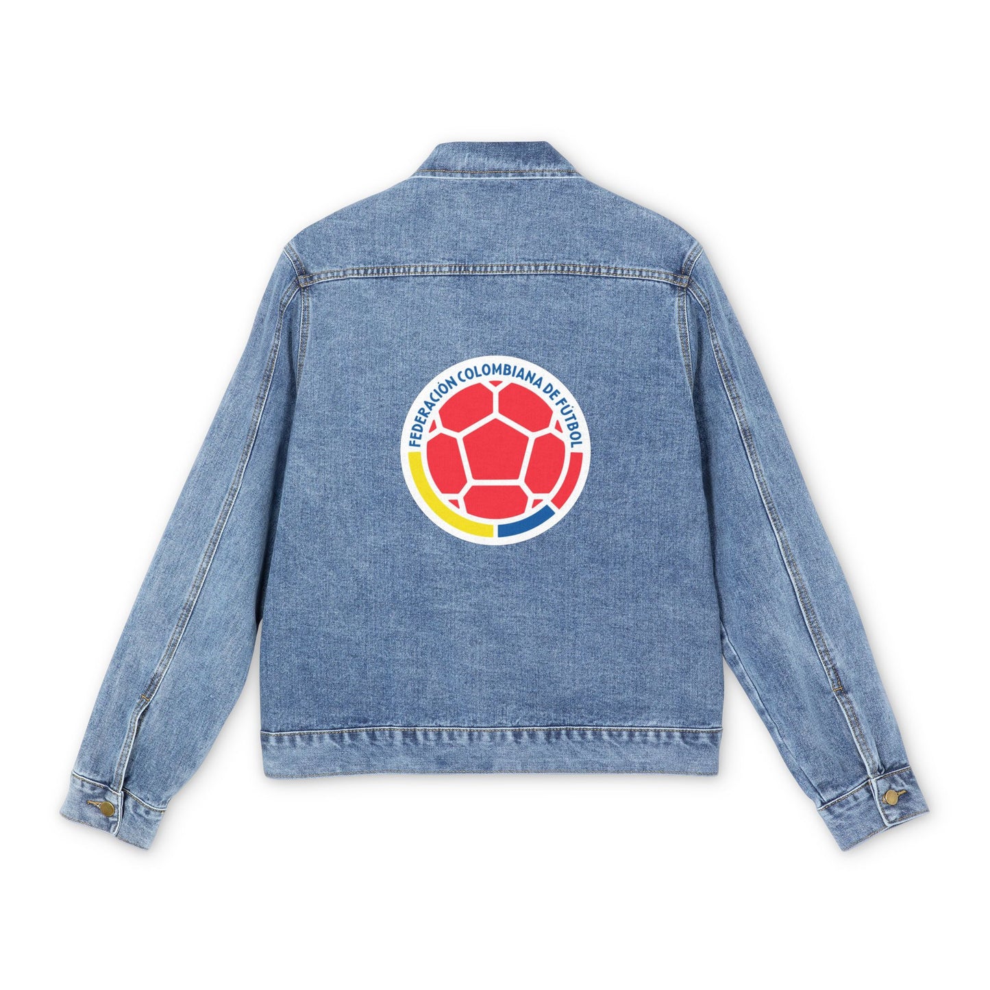 Men's Colombia National Soccer Team Denim Jacket