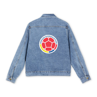 Men's Colombia National Soccer Team Denim Jacket