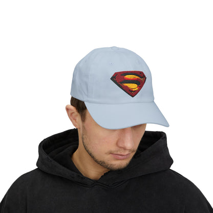 Superman Superhero Embroidered Classic Dad Cap