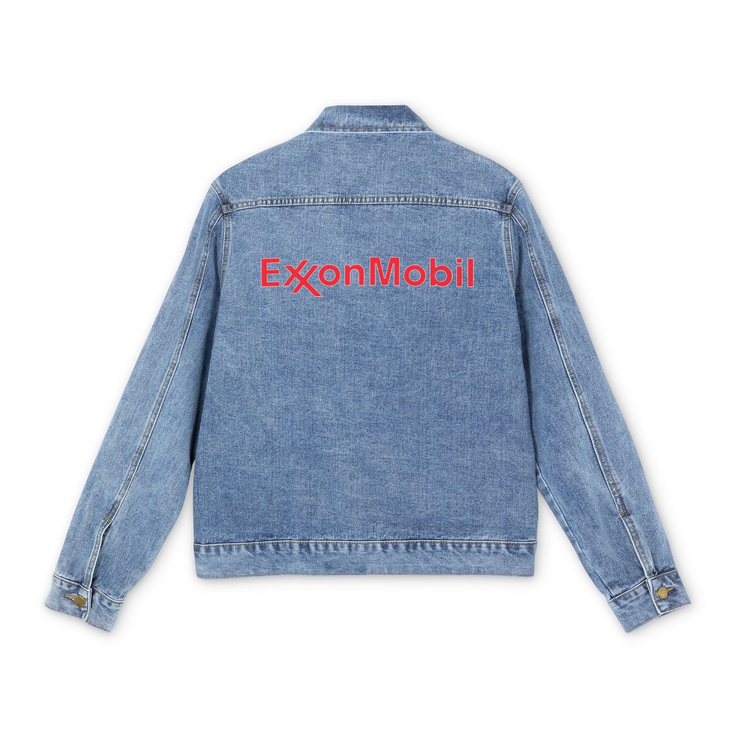 Men's Exxon Mobil Gas Station Denim Jacket