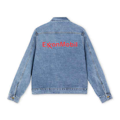 Men's Exxon Mobil Gas Station Denim Jacket