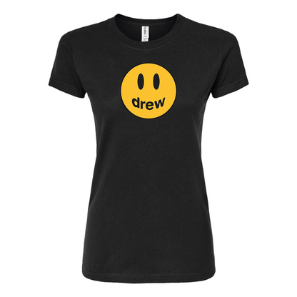 Women's Justin Bieber Drew Music Round Neck T-Shirt