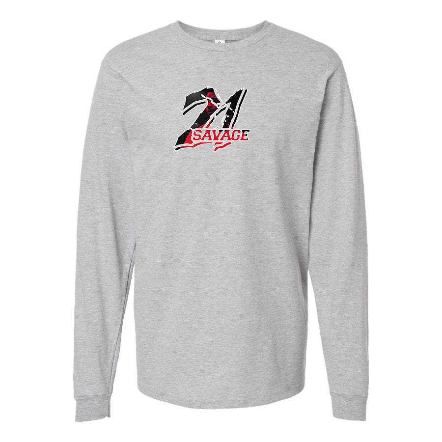 Men's 21 Savage Music Long Sleeve T-Shirt