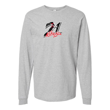 Men's 21 Savage Music Long Sleeve T-Shirt