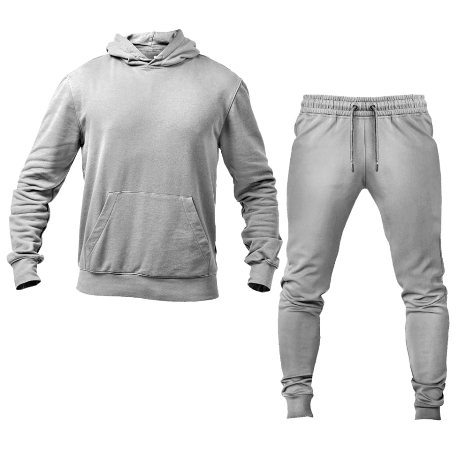 ActiveWearStudio Men's Pullover Hoodie Joggers Set