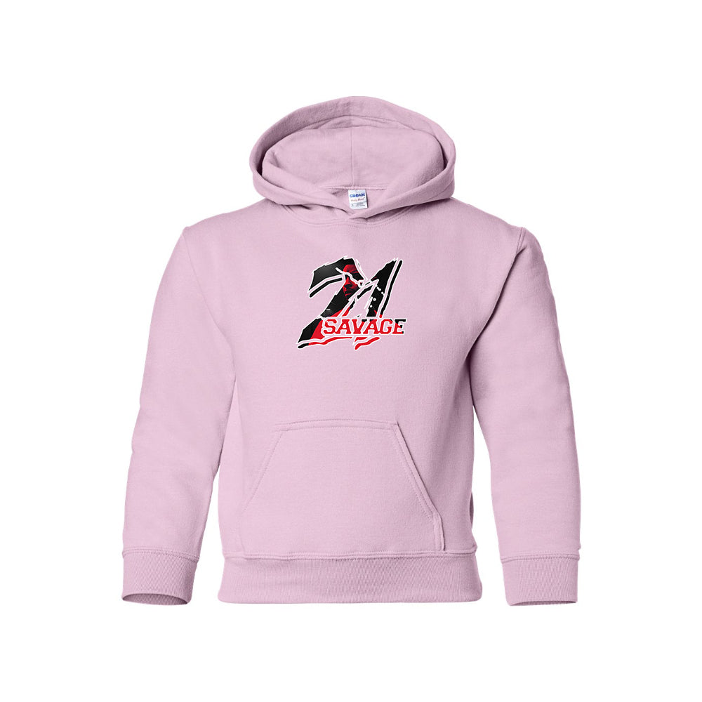 Youth Kids 21 Savage Music Pullover Hoodie