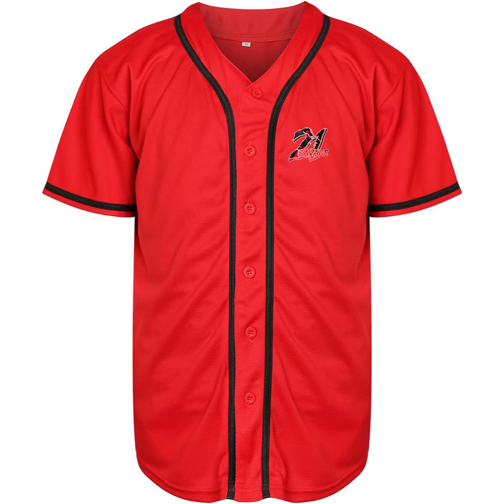 Men's 21 Savage Music Baseball Jersey