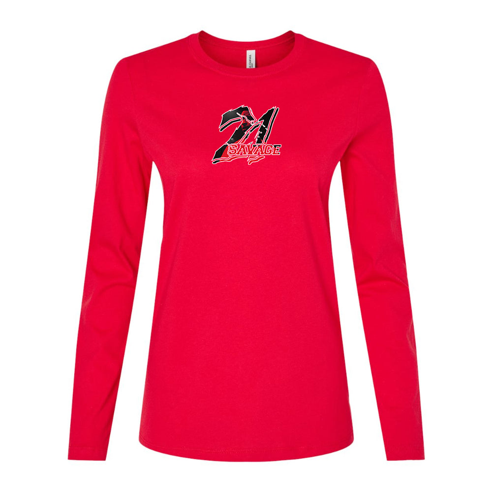 Women's 21 Savage Music Long Sleeve T-Shirt