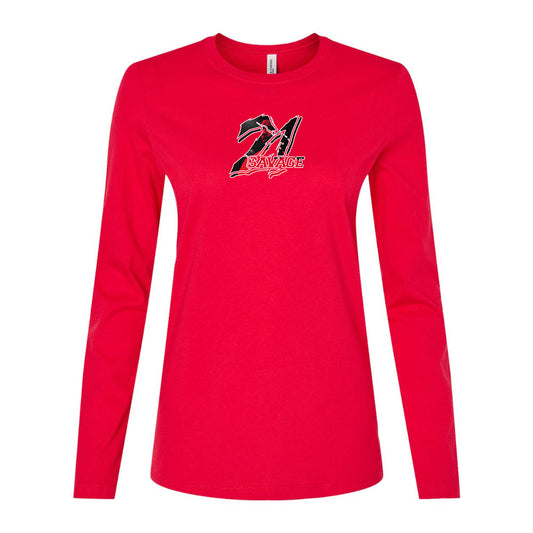 Women's 21 Savage Music Long Sleeve T-Shirt