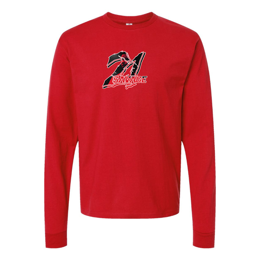 Men's 21 Savage Music Long Sleeve T-Shirt