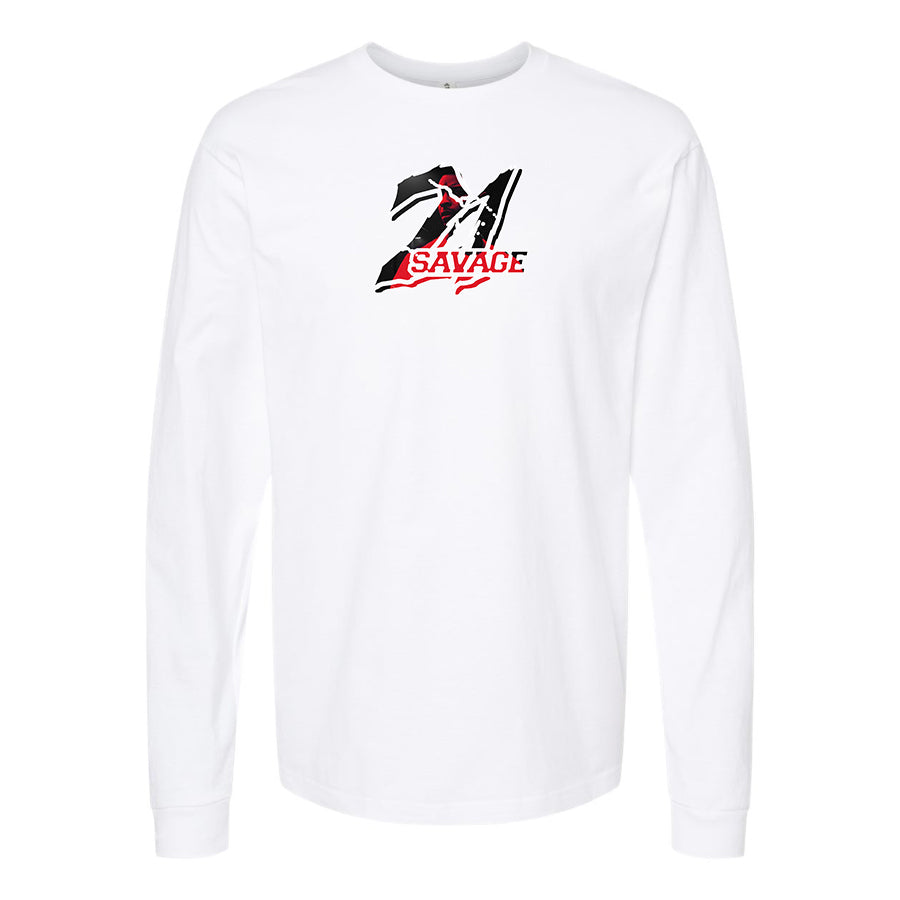 Men's 21 Savage Music Long Sleeve T-Shirt