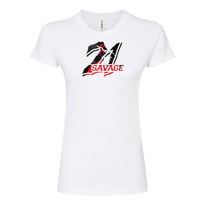 Women's 21 Savage Music Round Neck T-Shirt