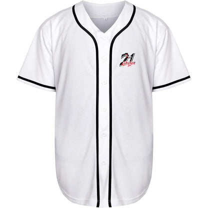 Men's 21 Savage Music Baseball Jersey