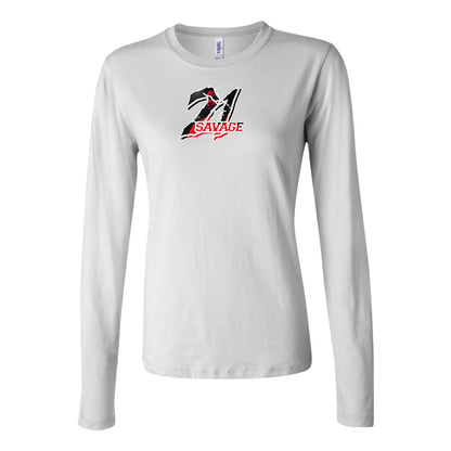 Women's 21 Savage Music Long Sleeve T-Shirt