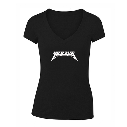 Women's Kanye West Yeezus Music V-Neck T-Shirt