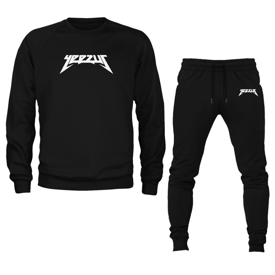 Men's Kanye West Yeezus Music Crewneck Sweatshirt Joggers Suit