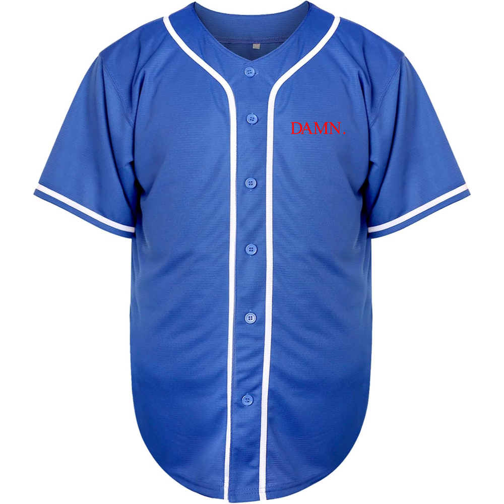 Men's Damn Kendrick Lamar TDE Rap Album Music Baseball Jersey