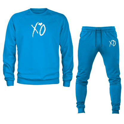 Men’s The Weeknd XO Music Crewneck Sweatshirt Joggers Suit