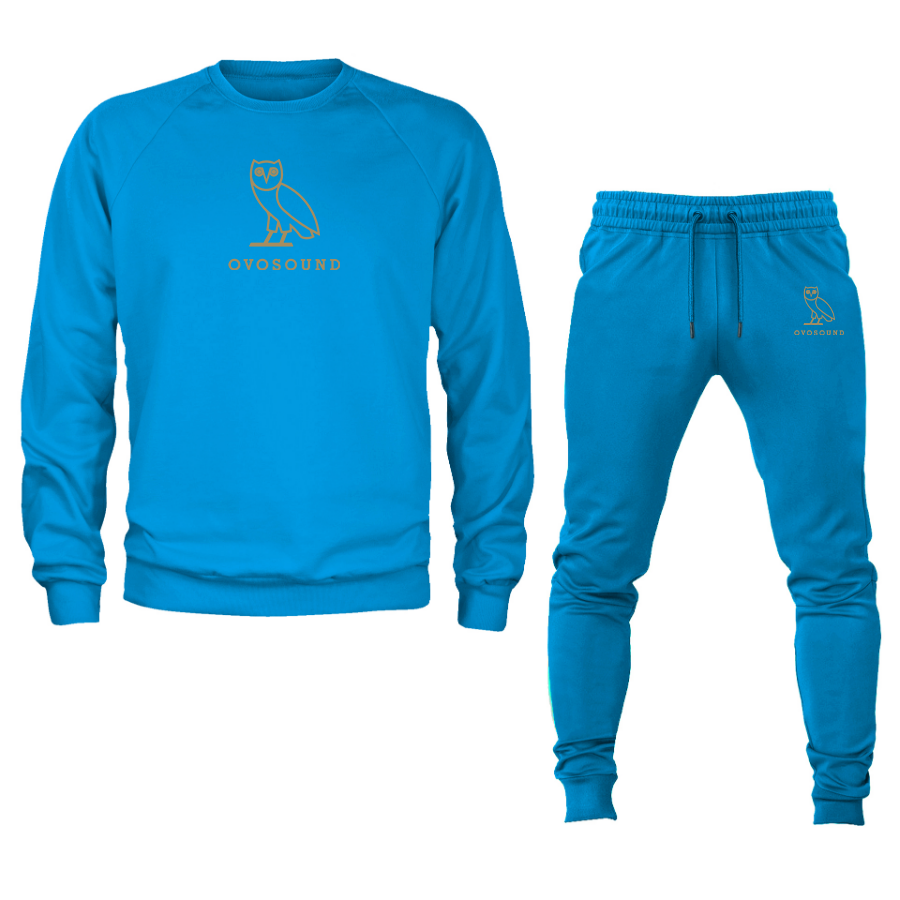 Men's Ovosound Drake Music Crewneck Sweatshirt Joggers Suit