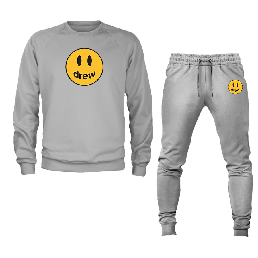 Men's Justin Bieber Drew Music Crewneck Sweatshirt Joggers Suit