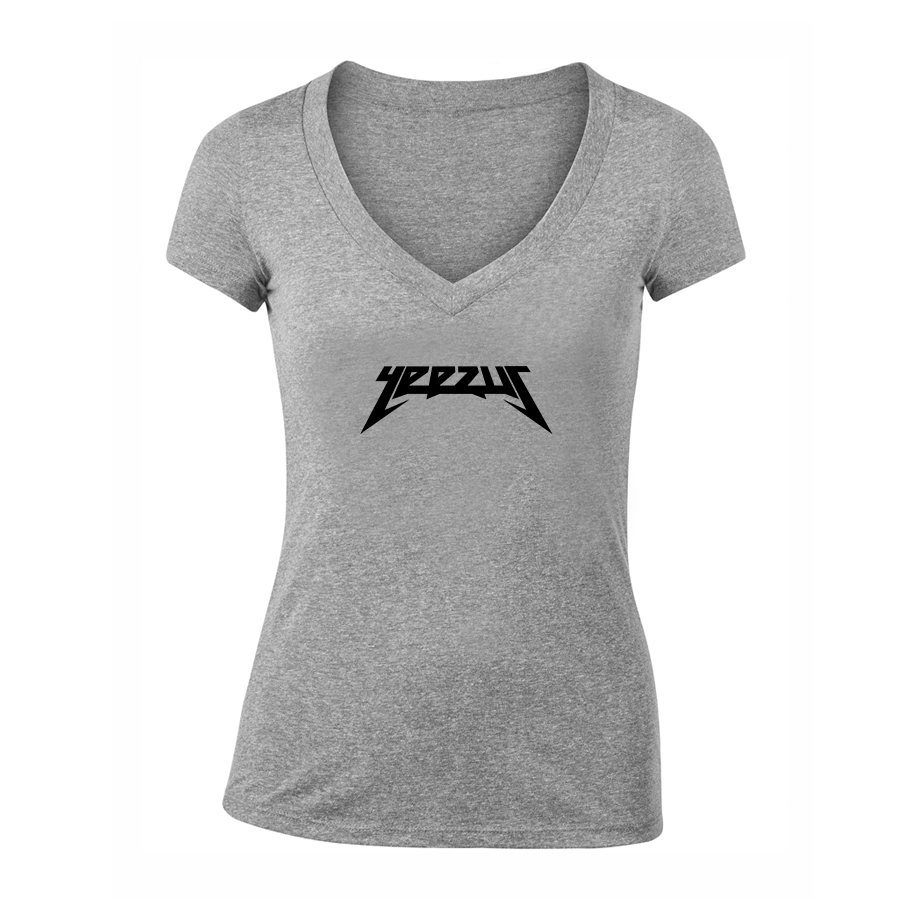 Women's Kanye West Yeezus Music V-Neck T-Shirt