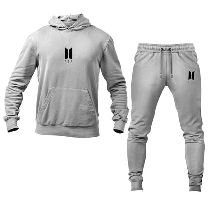 Men's BTS Music Logo Hoodie Joggers Set