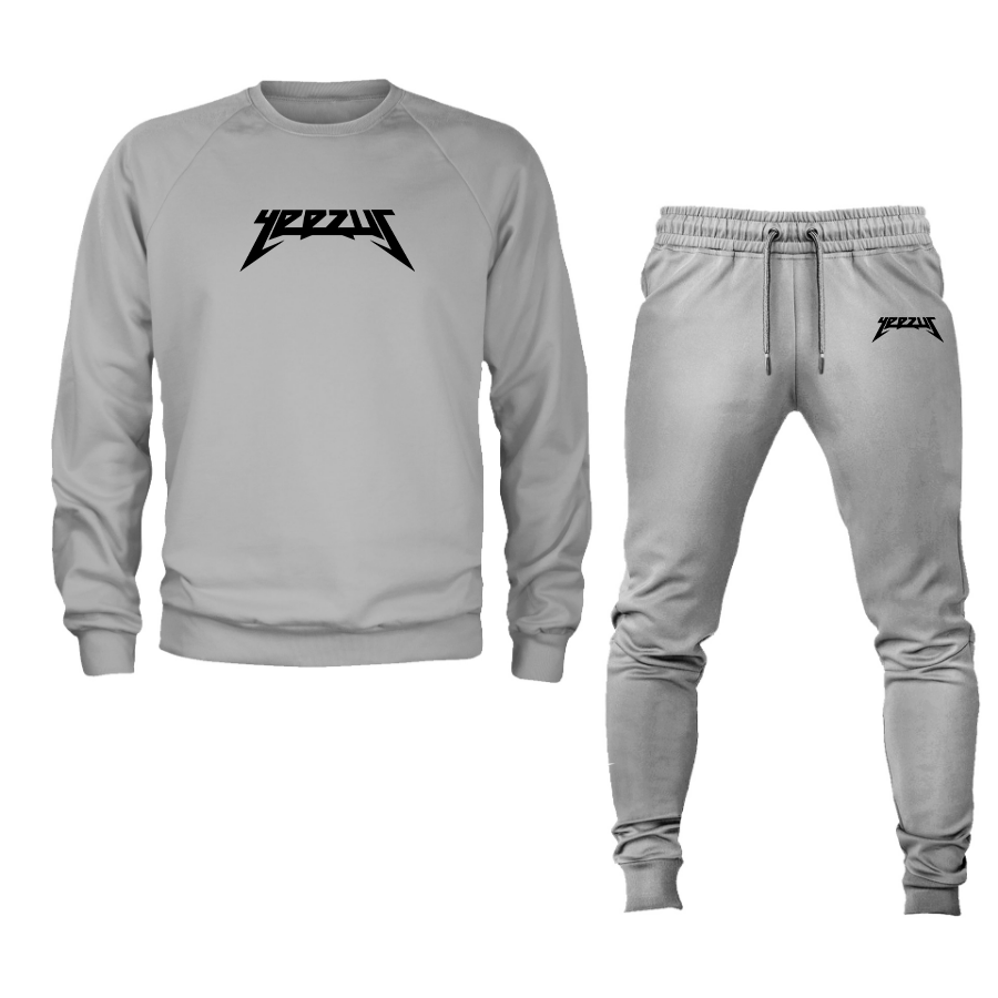 Men's Kanye West Yeezus Music Crewneck Sweatshirt Joggers Suit