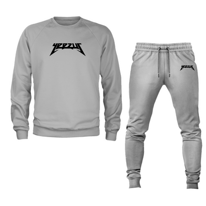 Men's Kanye West Yeezus Music Crewneck Sweatshirt Joggers Suit