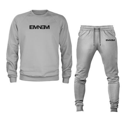 Men's Eminem Music Crewneck Sweatshirt Joggers Suit