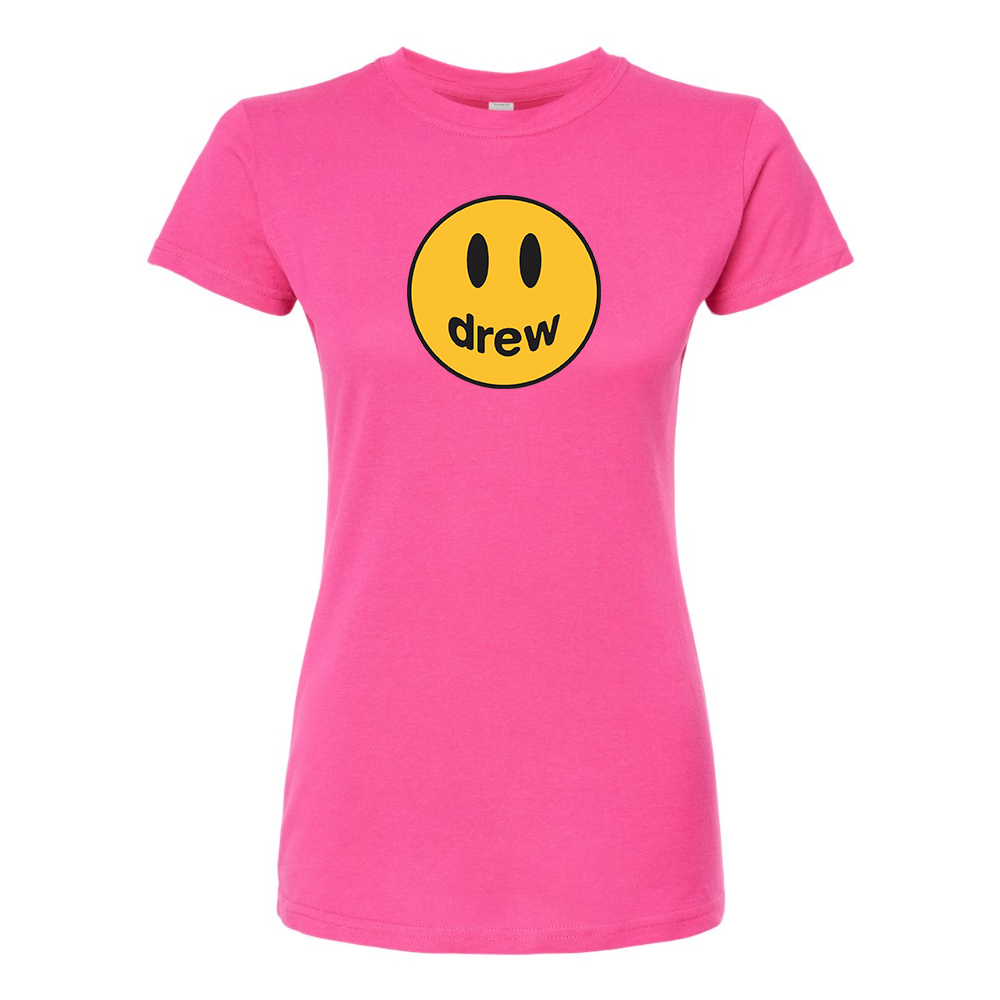 Women's Justin Bieber Drew Music Round Neck T-Shirt