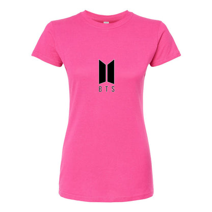 Women's BTS Music Round Neck T-Shirt