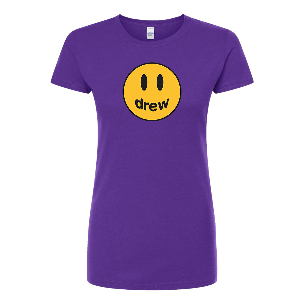 Women's Justin Bieber Drew Music Round Neck T-Shirt