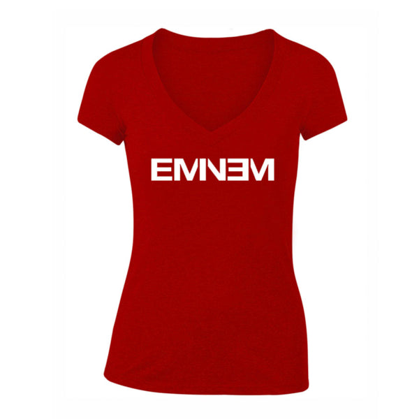 Women's Eminem Music V-Neck T-Shirt