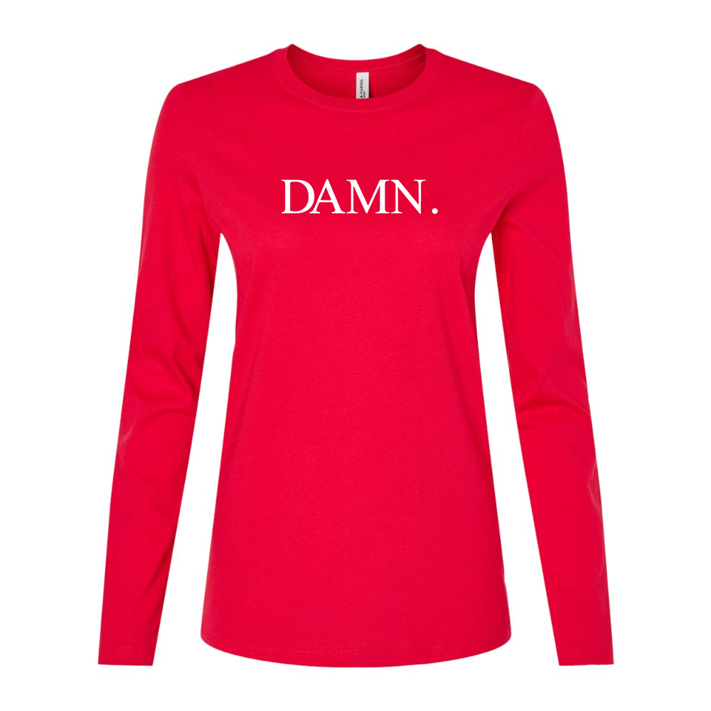 Women's Damn Kendrick Lamar TDE Rap Album Music Long Sleeve T-Shirt