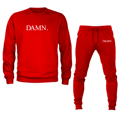 Men's Damn Kendrick Lamar TDE Rap Album Music Crewneck Sweatshirt Joggers Suit