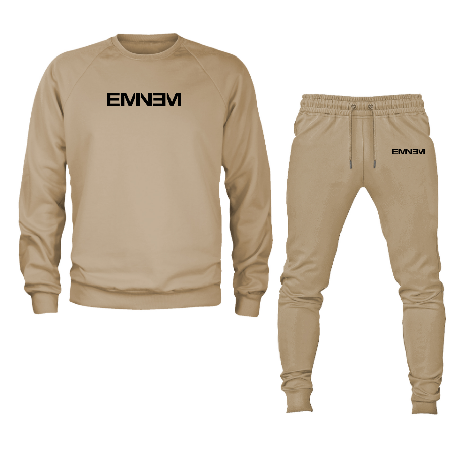 Men's Eminem Music Crewneck Sweatshirt Joggers Suit