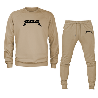 Men's Kanye West Yeezus Music Crewneck Sweatshirt Joggers Suit